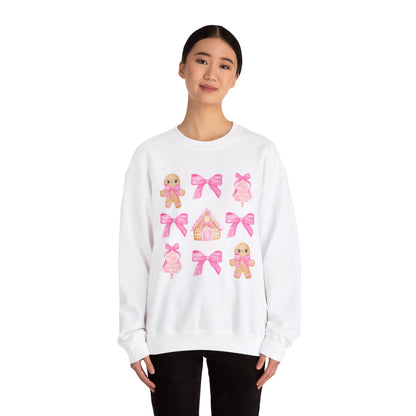 Pink Gingerbread Sweatshirt Unisex Heavy Blend™ Crewneck Sweatshirt