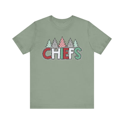 Chiefs Christmas Bella Canvas Unisex Jersey Short Sleeve Tee