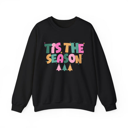 Tis The Season Pastel Colorful Unisex Heavy Blend™ Crewneck Sweatshirt