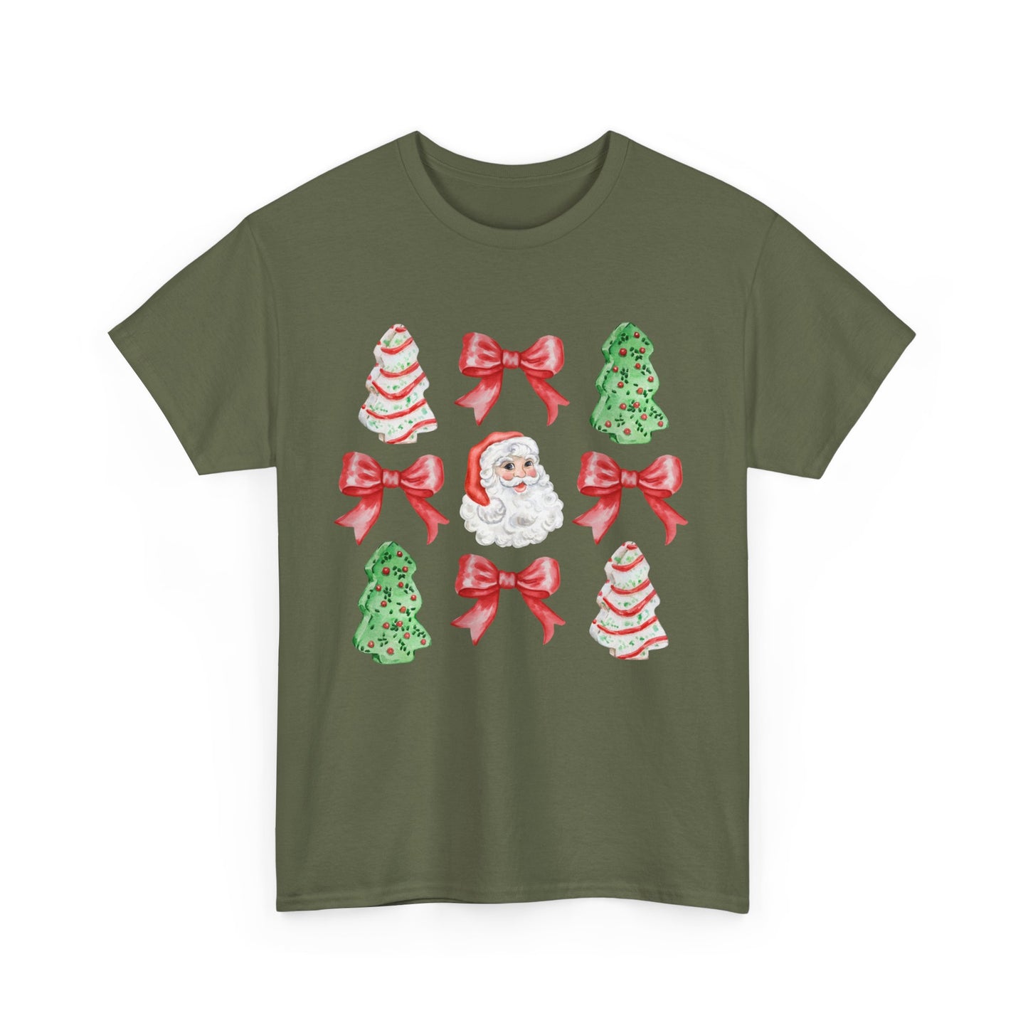 Cute Chritmas Pastry Tree Coquette Gildan Unisex Heavy Cotton Tee