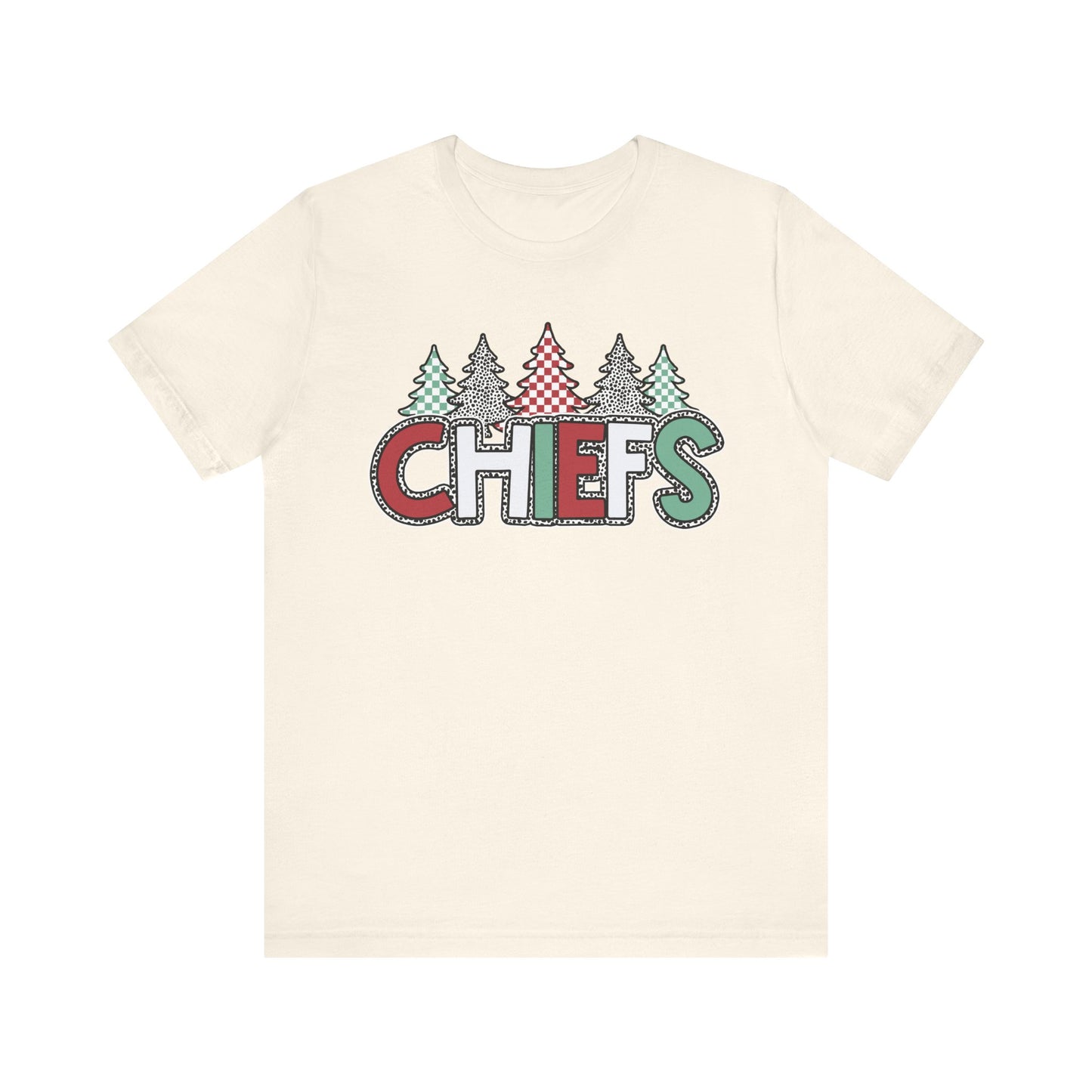 Chiefs Christmas Bella Canvas Unisex Jersey Short Sleeve Tee