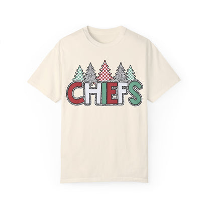 Chiefs Christmas Comfort Colors Unisex Garment-Dyed T-shirt