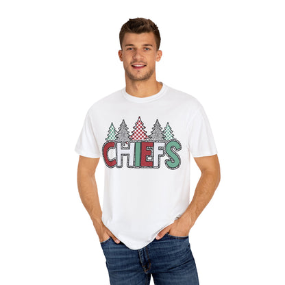 Chiefs Christmas Comfort Colors Unisex Garment-Dyed T-shirt