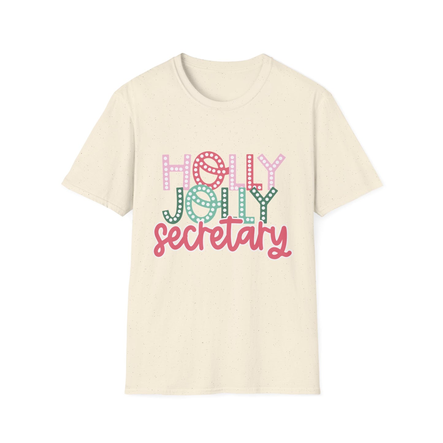 Holly Jolly Secretary Gildan Unisex Softstyle T-Shirt