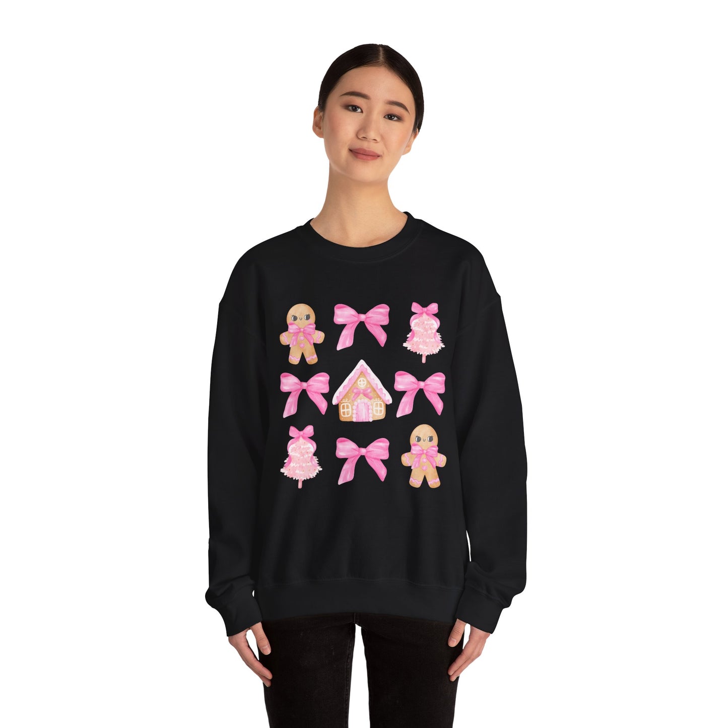 Pink Gingerbread Sweatshirt Unisex Heavy Blend™ Crewneck Sweatshirt