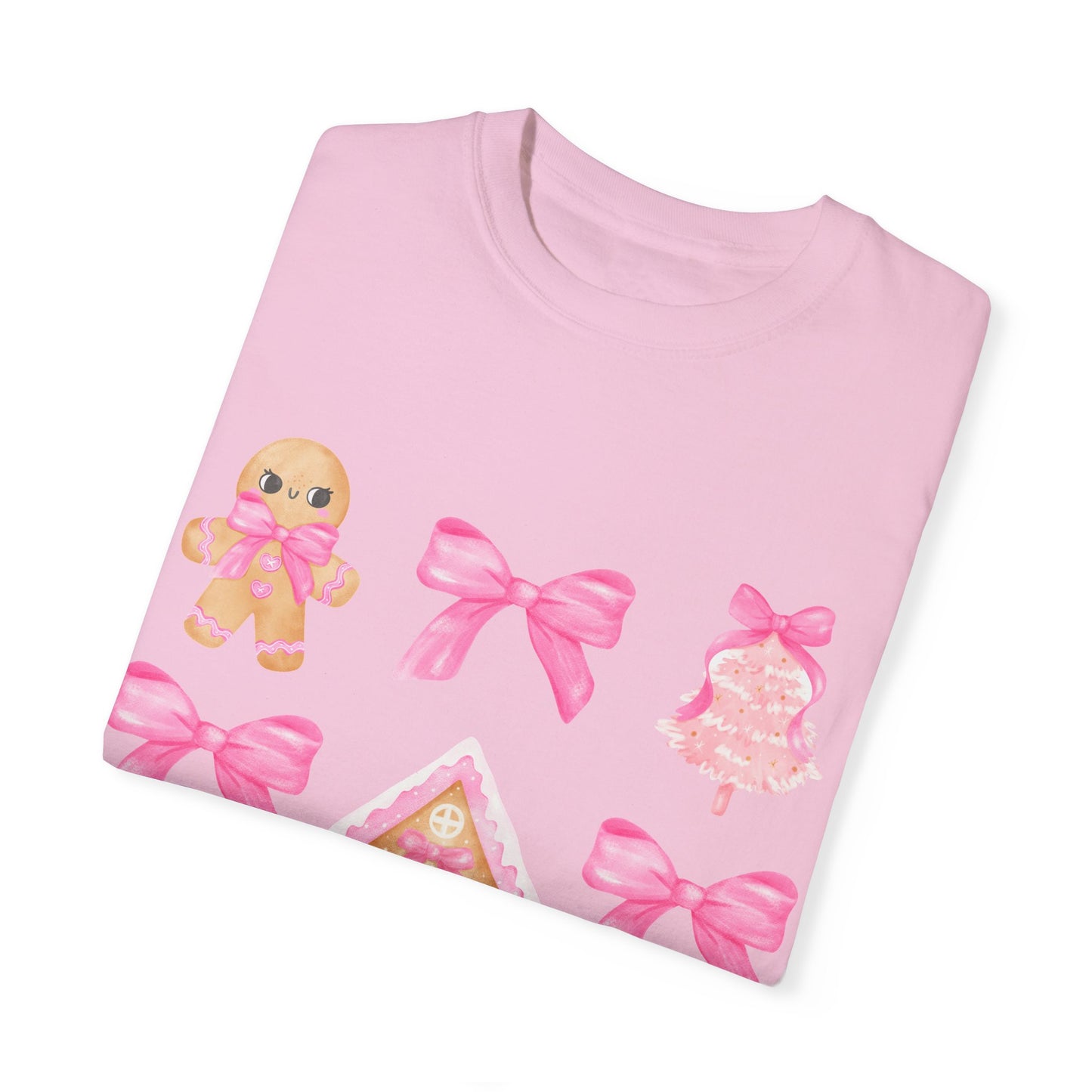 Pink Gingerbread Coquette Unisex Garment-Dyed T-shirt