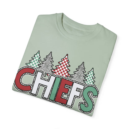 Chiefs Christmas Comfort Colors Unisex Garment-Dyed T-shirt