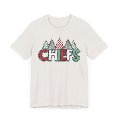 Chiefs Christmas Bella Canvas Unisex Jersey Short Sleeve Tee