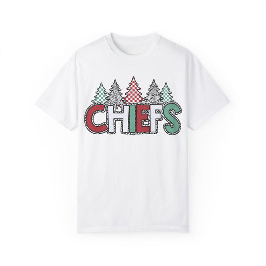 Chiefs Christmas Comfort Colors Unisex Garment-Dyed T-shirt