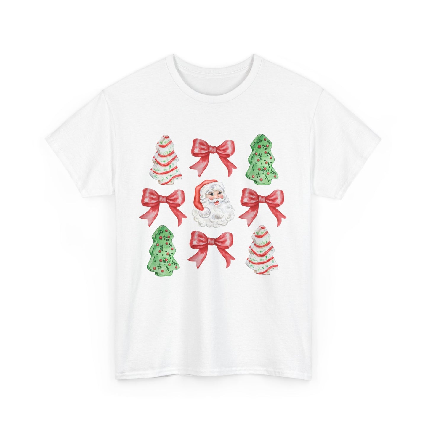 Cute Chritmas Pastry Tree Coquette Gildan Unisex Heavy Cotton Tee