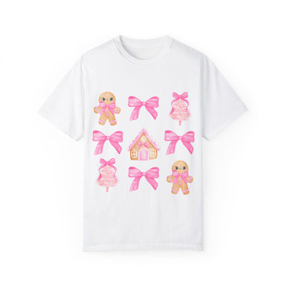 Pink Gingerbread Coquette Unisex Garment-Dyed T-shirt