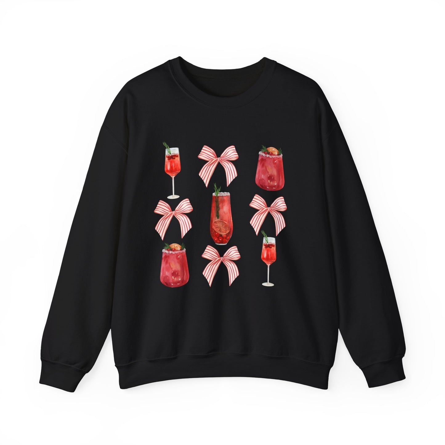 Christmas Drinks Coquette Unisex Heavy Blend™ Crewneck Sweatshirt