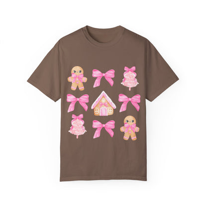 Pink Gingerbread Coquette Unisex Garment-Dyed T-shirt