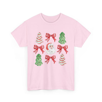 Cute Chritmas Pastry Tree Coquette Gildan Unisex Heavy Cotton Tee