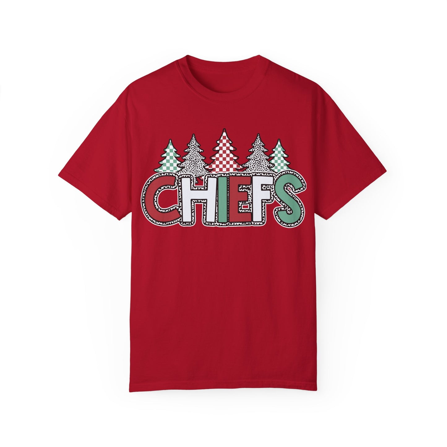 Chiefs Christmas Comfort Colors Unisex Garment-Dyed T-shirt