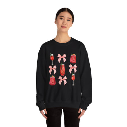 Christmas Drinks Coquette Unisex Heavy Blend™ Crewneck Sweatshirt