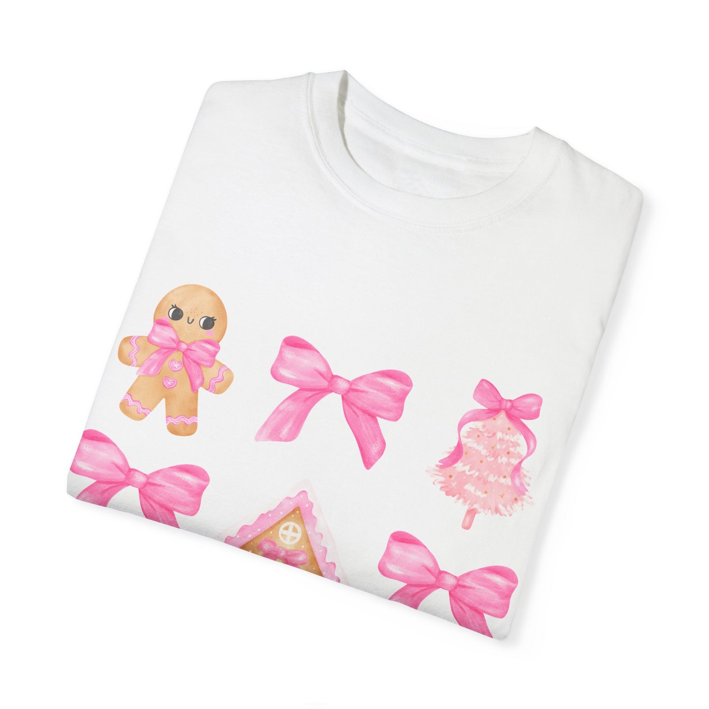 Pink Gingerbread Coquette Unisex Garment-Dyed T-shirt