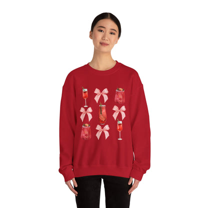 Christmas Drinks Coquette Unisex Heavy Blend™ Crewneck Sweatshirt