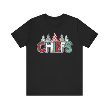 Chiefs Christmas Bella Canvas Unisex Jersey Short Sleeve Tee