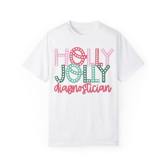 Holly Jolly Diagnostician Comfort Colors Unisex Garment-Dyed T-shirt