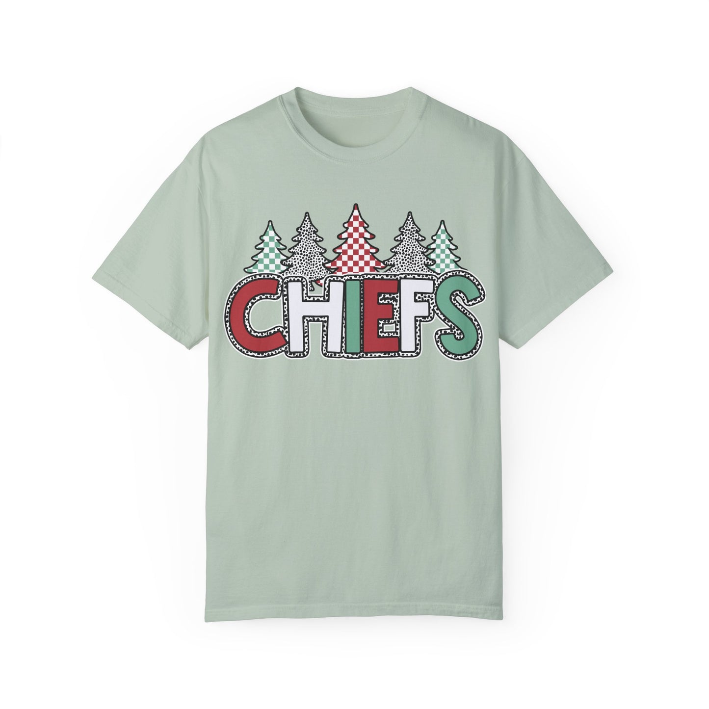 Chiefs Christmas Comfort Colors Unisex Garment-Dyed T-shirt