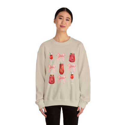 Christmas Drinks Coquette Unisex Heavy Blend™ Crewneck Sweatshirt