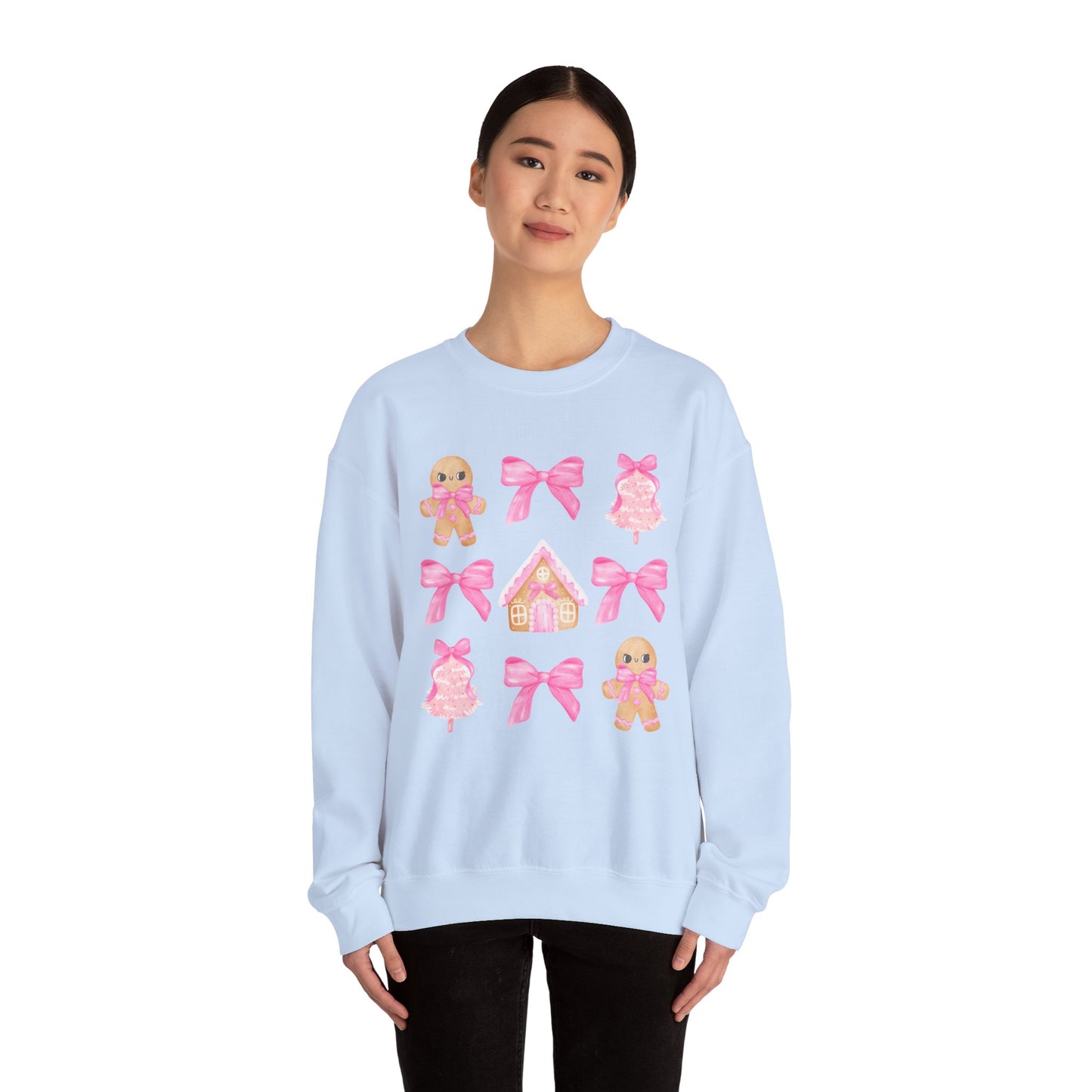 Pink Gingerbread Sweatshirt Unisex Heavy Blend™ Crewneck Sweatshirt