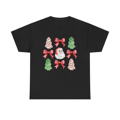 Cute Chritmas Pastry Tree Coquette Gildan Unisex Heavy Cotton Tee