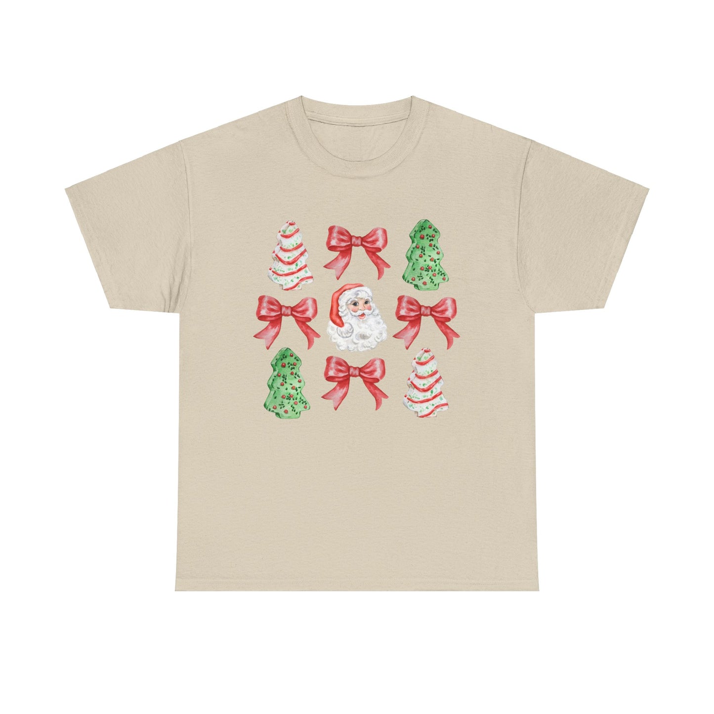 Cute Chritmas Pastry Tree Coquette Gildan Unisex Heavy Cotton Tee