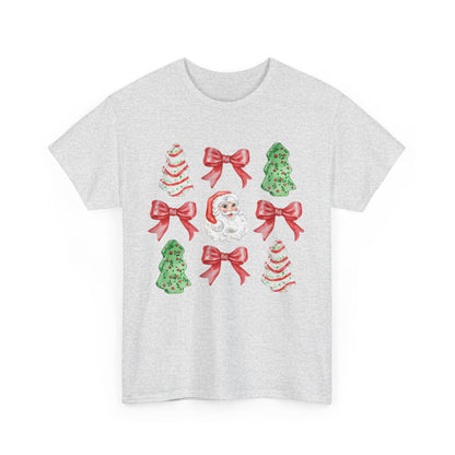 Cute Chritmas Pastry Tree Coquette Gildan Unisex Heavy Cotton Tee