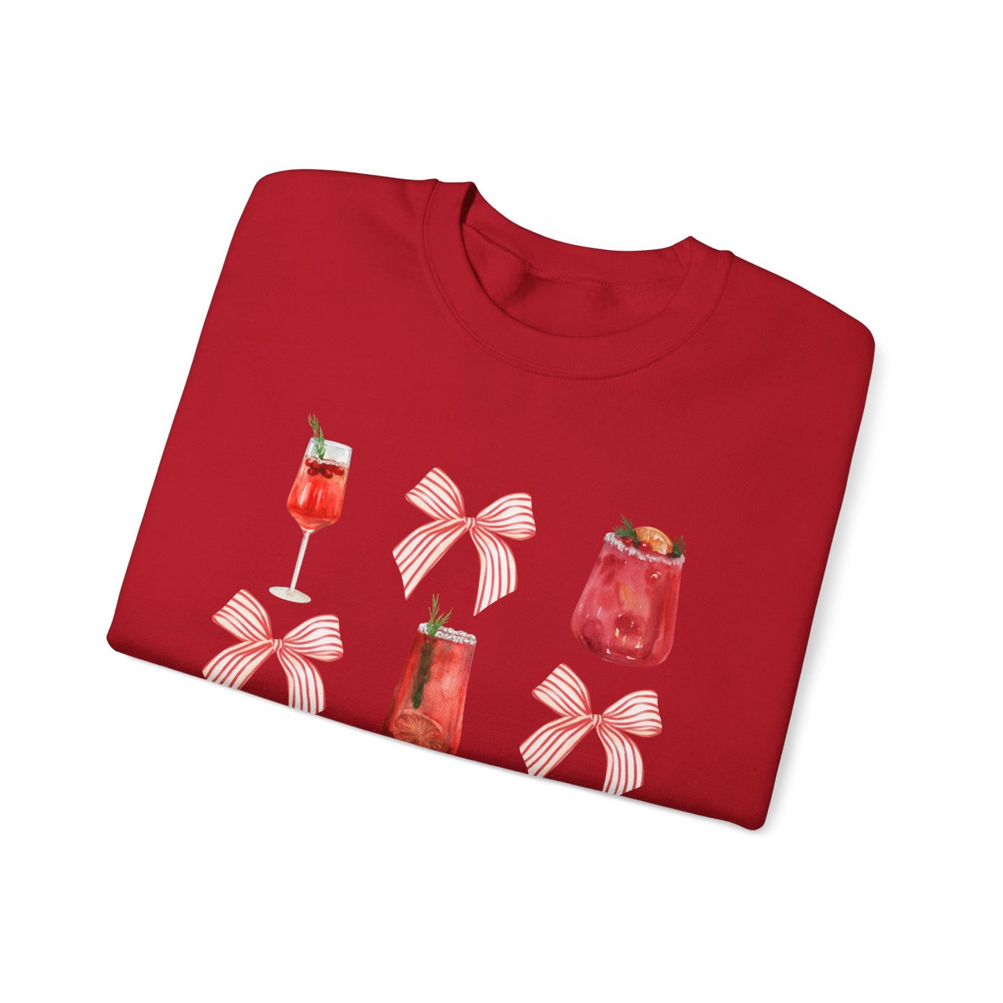 Christmas Drinks Coquette Unisex Heavy Blend™ Crewneck Sweatshirt