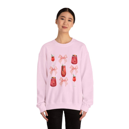 Christmas Drinks Coquette Unisex Heavy Blend™ Crewneck Sweatshirt