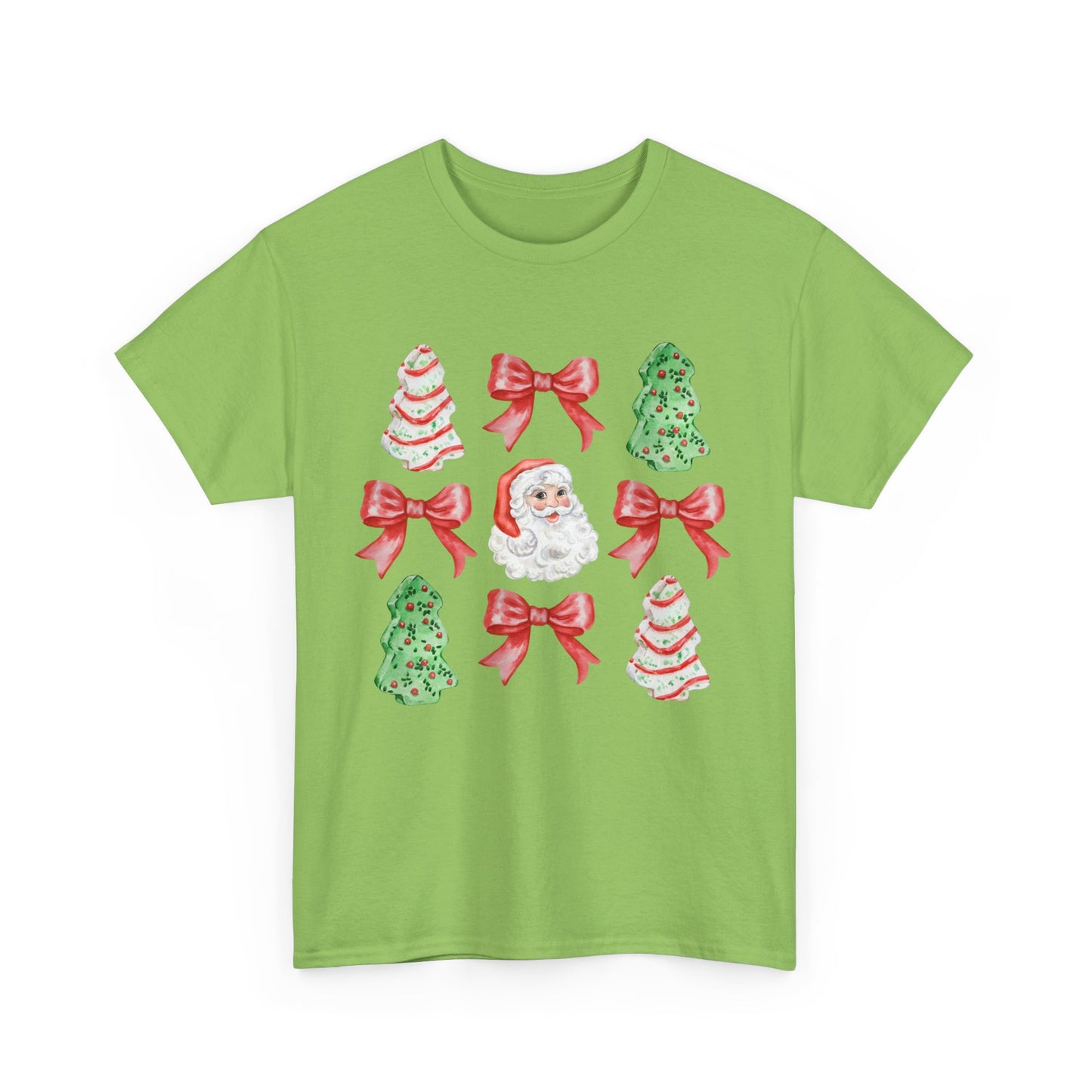 Cute Chritmas Pastry Tree Coquette Gildan Unisex Heavy Cotton Tee