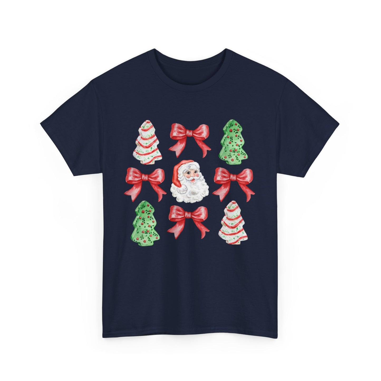 Cute Chritmas Pastry Tree Coquette Gildan Unisex Heavy Cotton Tee