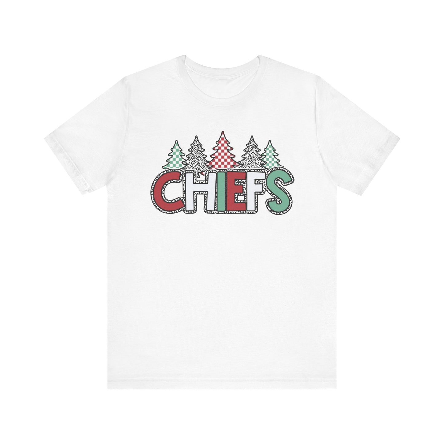 Chiefs Christmas Bella Canvas Unisex Jersey Short Sleeve Tee