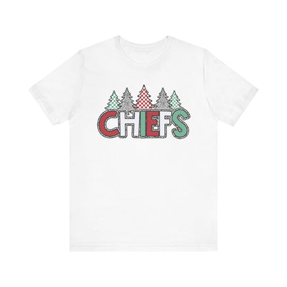 Chiefs Christmas Bella Canvas Unisex Jersey Short Sleeve Tee