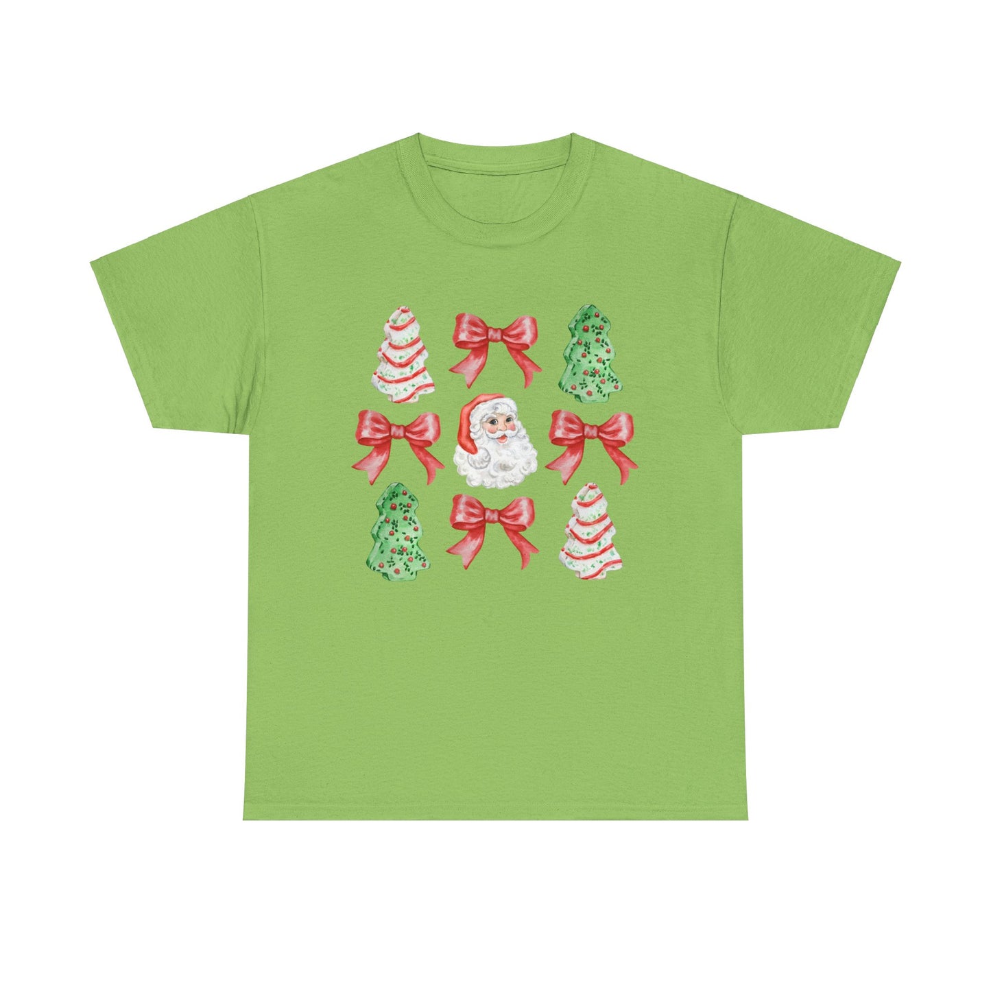 Cute Chritmas Pastry Tree Coquette Gildan Unisex Heavy Cotton Tee