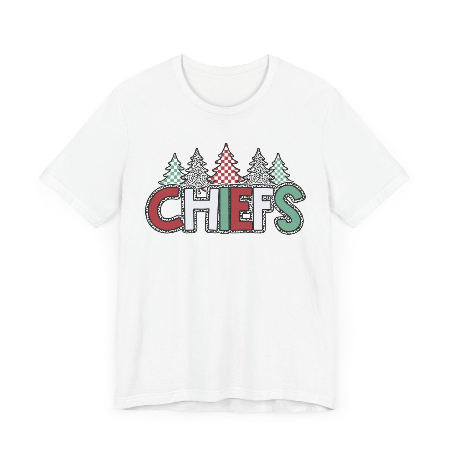 Chiefs Christmas Bella Canvas Unisex Jersey Short Sleeve Tee