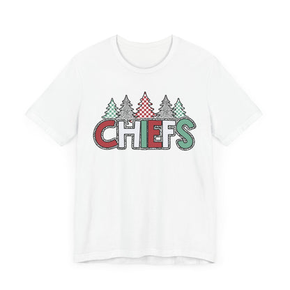 Chiefs Christmas Bella Canvas Unisex Jersey Short Sleeve Tee