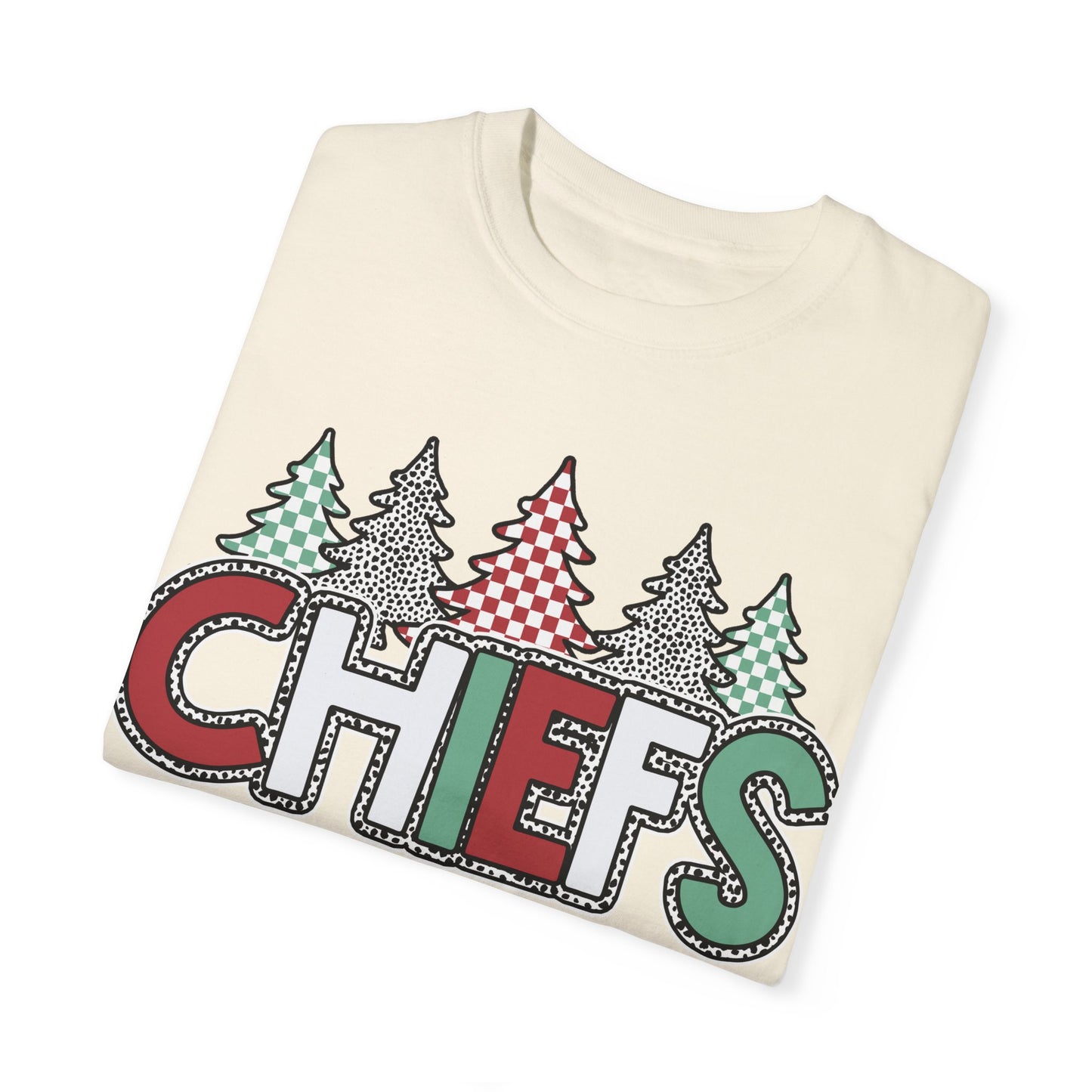 Chiefs Christmas Comfort Colors Unisex Garment-Dyed T-shirt