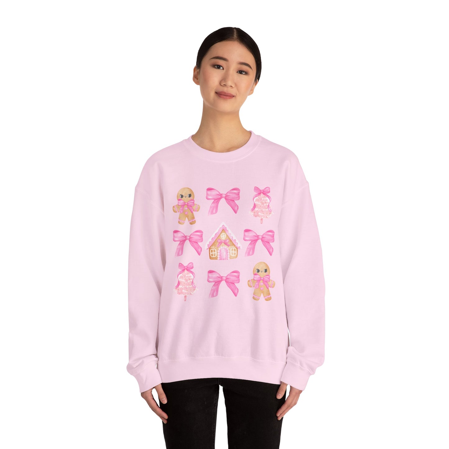 Pink Gingerbread Sweatshirt Unisex Heavy Blend™ Crewneck Sweatshirt