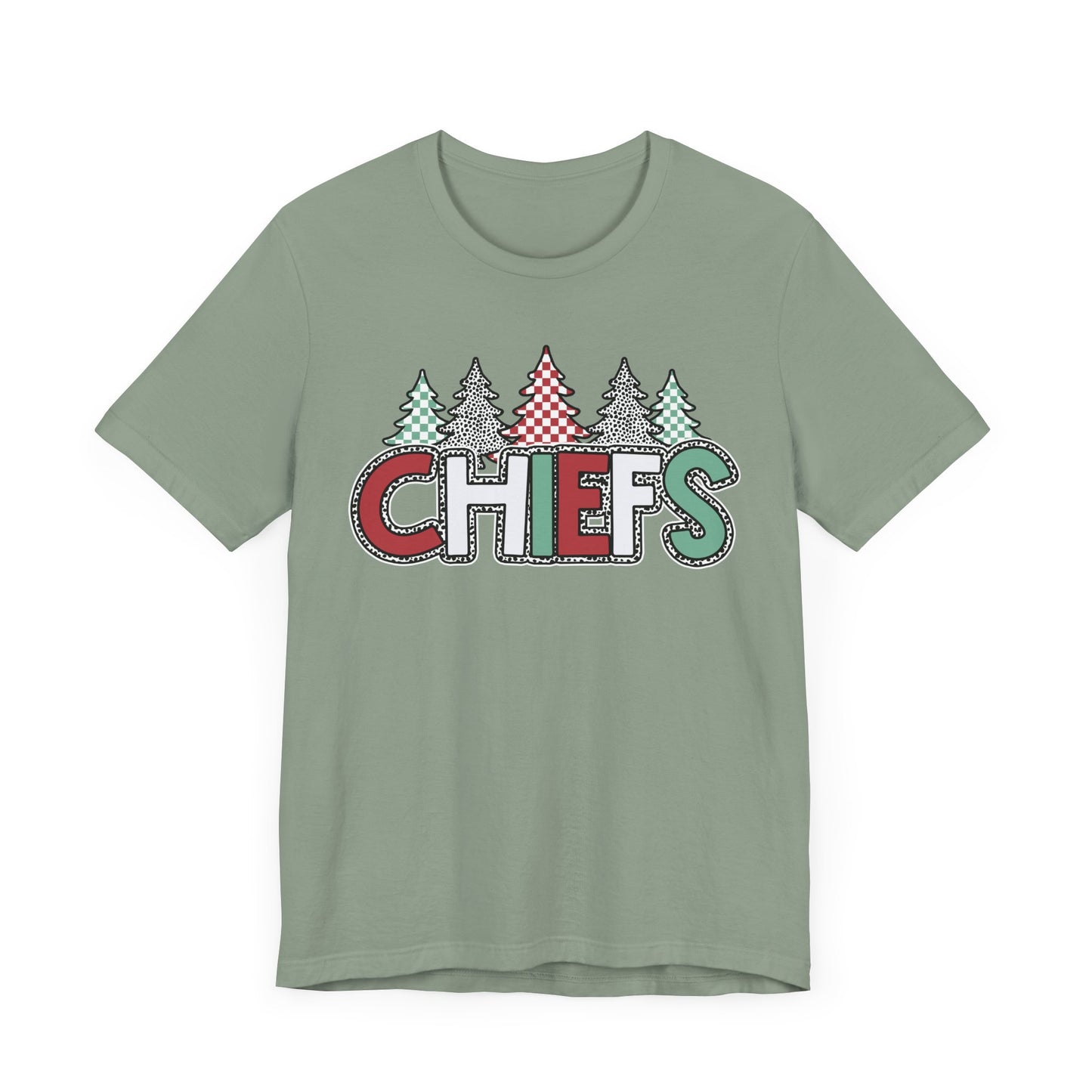 Chiefs Christmas Bella Canvas Unisex Jersey Short Sleeve Tee