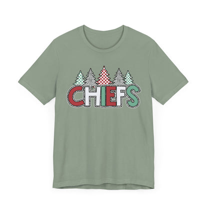 Chiefs Christmas Bella Canvas Unisex Jersey Short Sleeve Tee