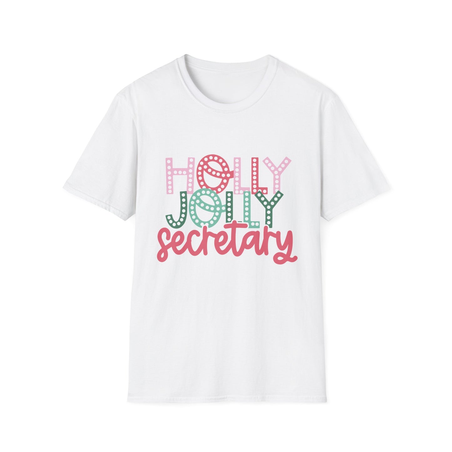 Holly Jolly Secretary Gildan Unisex Softstyle T-Shirt