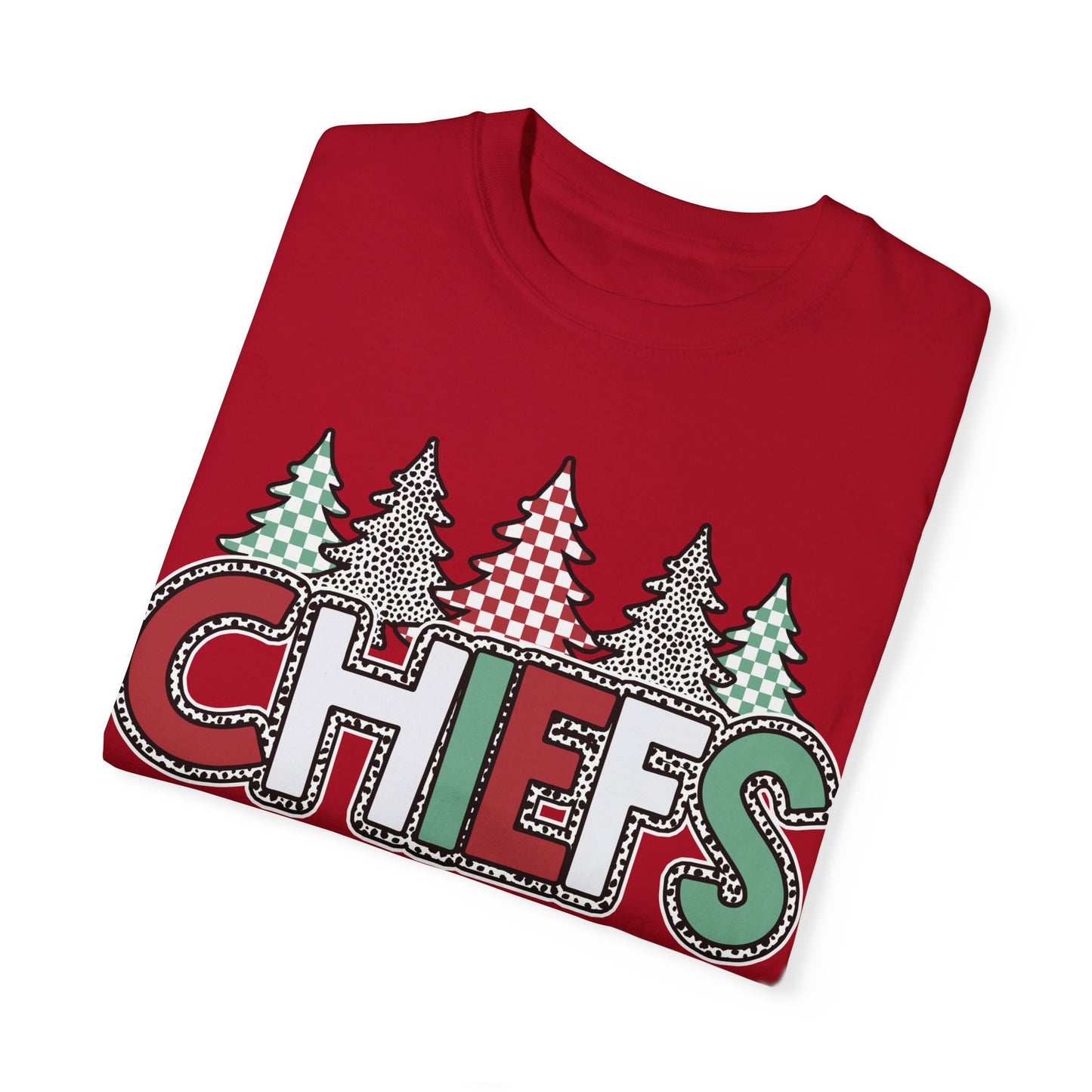 Chiefs Christmas Comfort Colors Unisex Garment-Dyed T-shirt