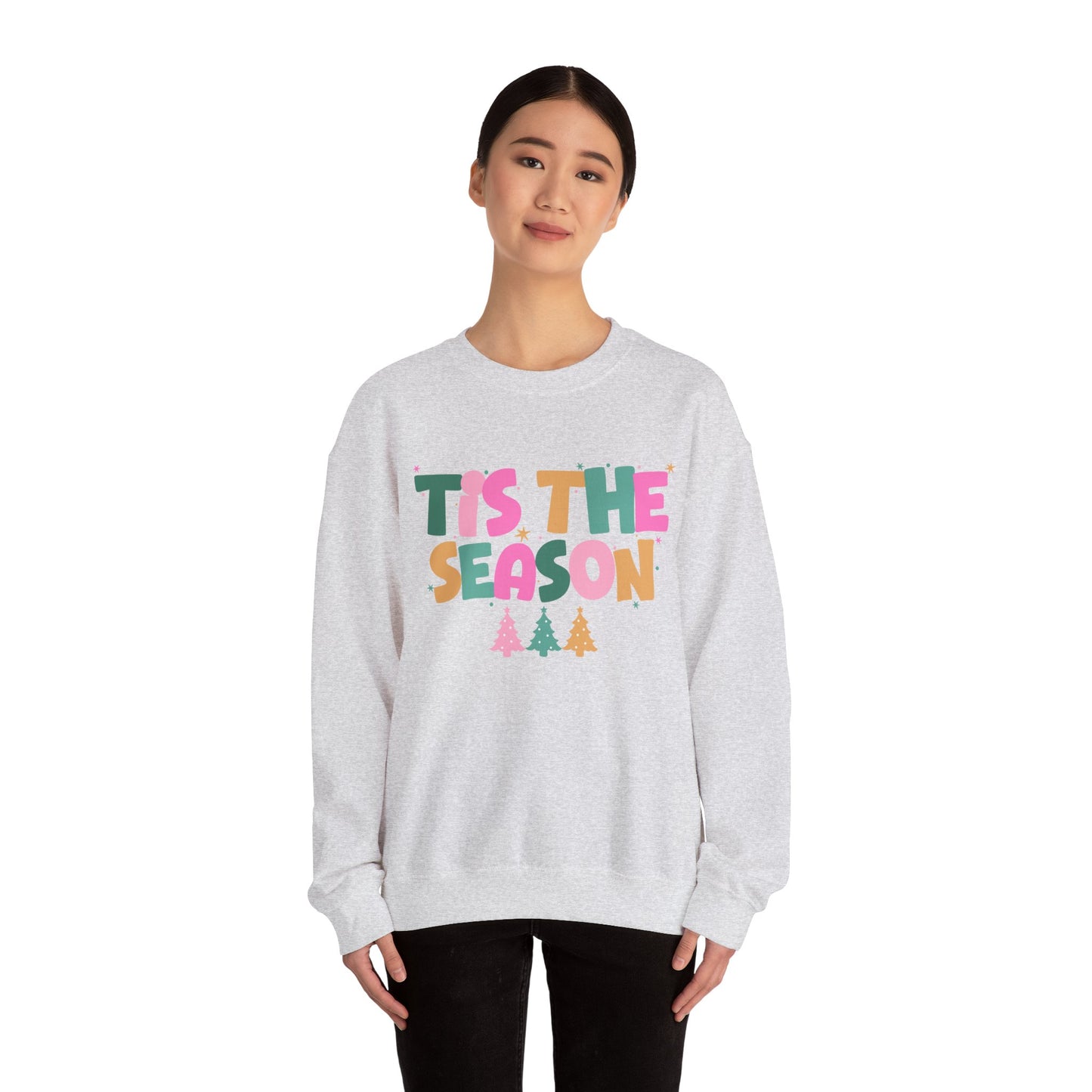 Tis The Season Pastel Colorful Unisex Heavy Blend™ Crewneck Sweatshirt