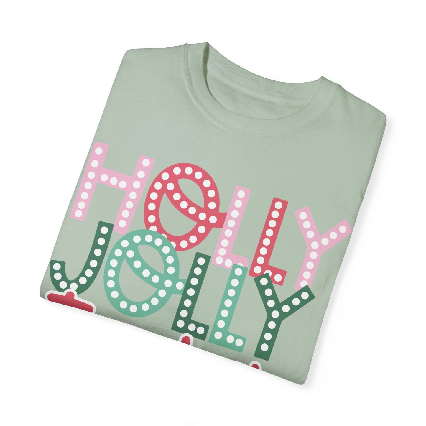 Holly Jolly Teacher Comfort Colors Unisex Garment-Dyed T-shirt