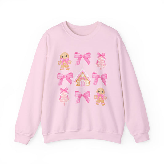 Pink Gingerbread Sweatshirt Unisex Heavy Blend™ Crewneck Sweatshirt