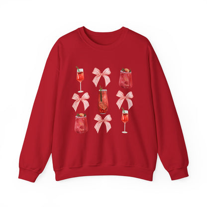 Christmas Drinks Coquette Unisex Heavy Blend™ Crewneck Sweatshirt