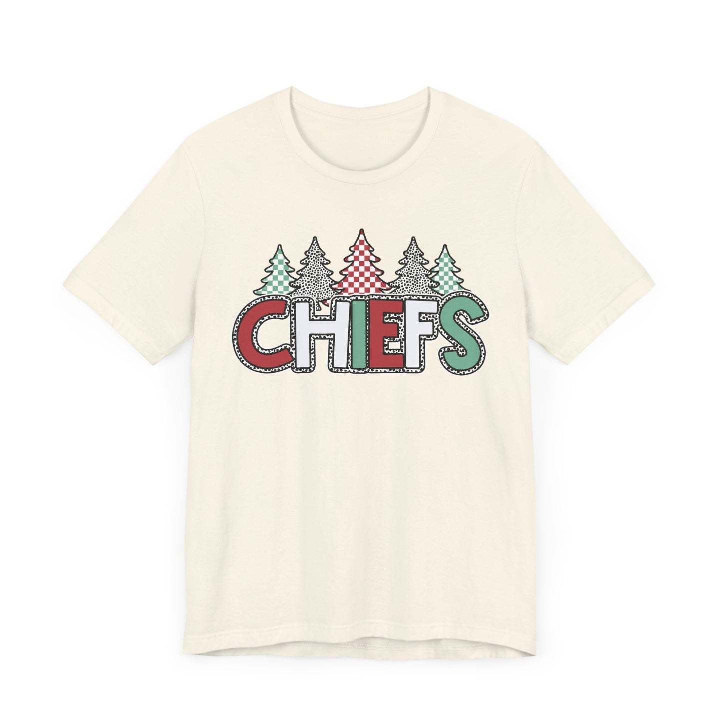 Chiefs Christmas Bella Canvas Unisex Jersey Short Sleeve Tee